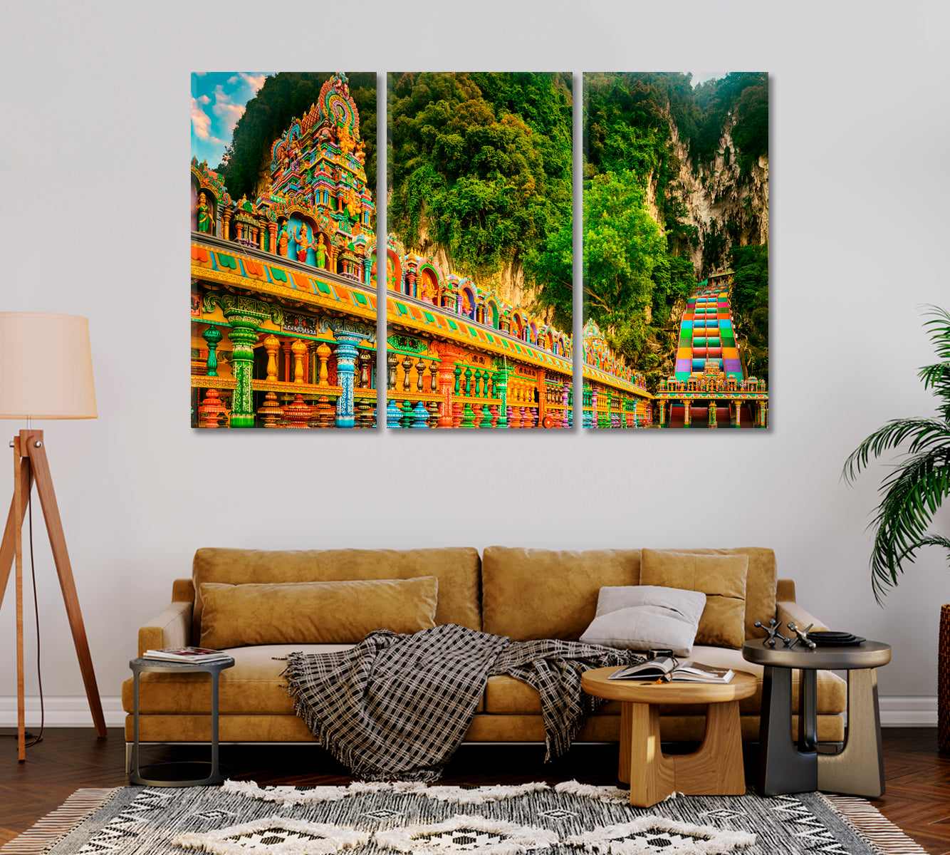 Batu Caves Malaysia Canvas Print-Canvas Print-CetArt-1 Panel-24x16 inches-CetArt