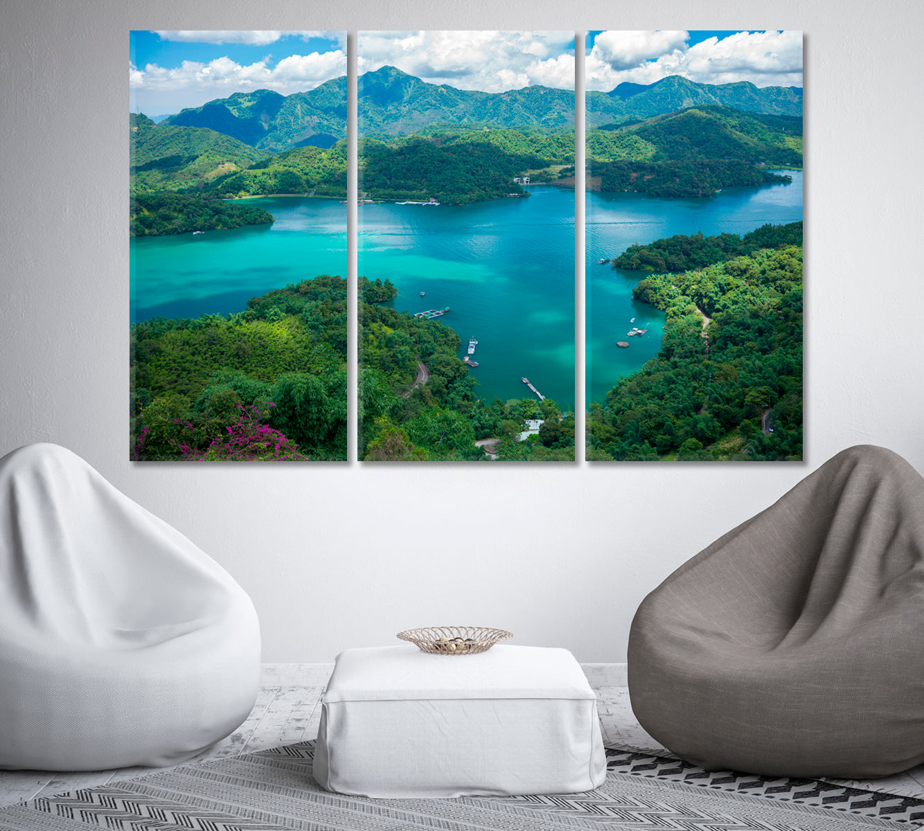 Sun Moon Lake Taiwan Canvas Print-Canvas Print-CetArt-1 Panel-24x16 inches-CetArt