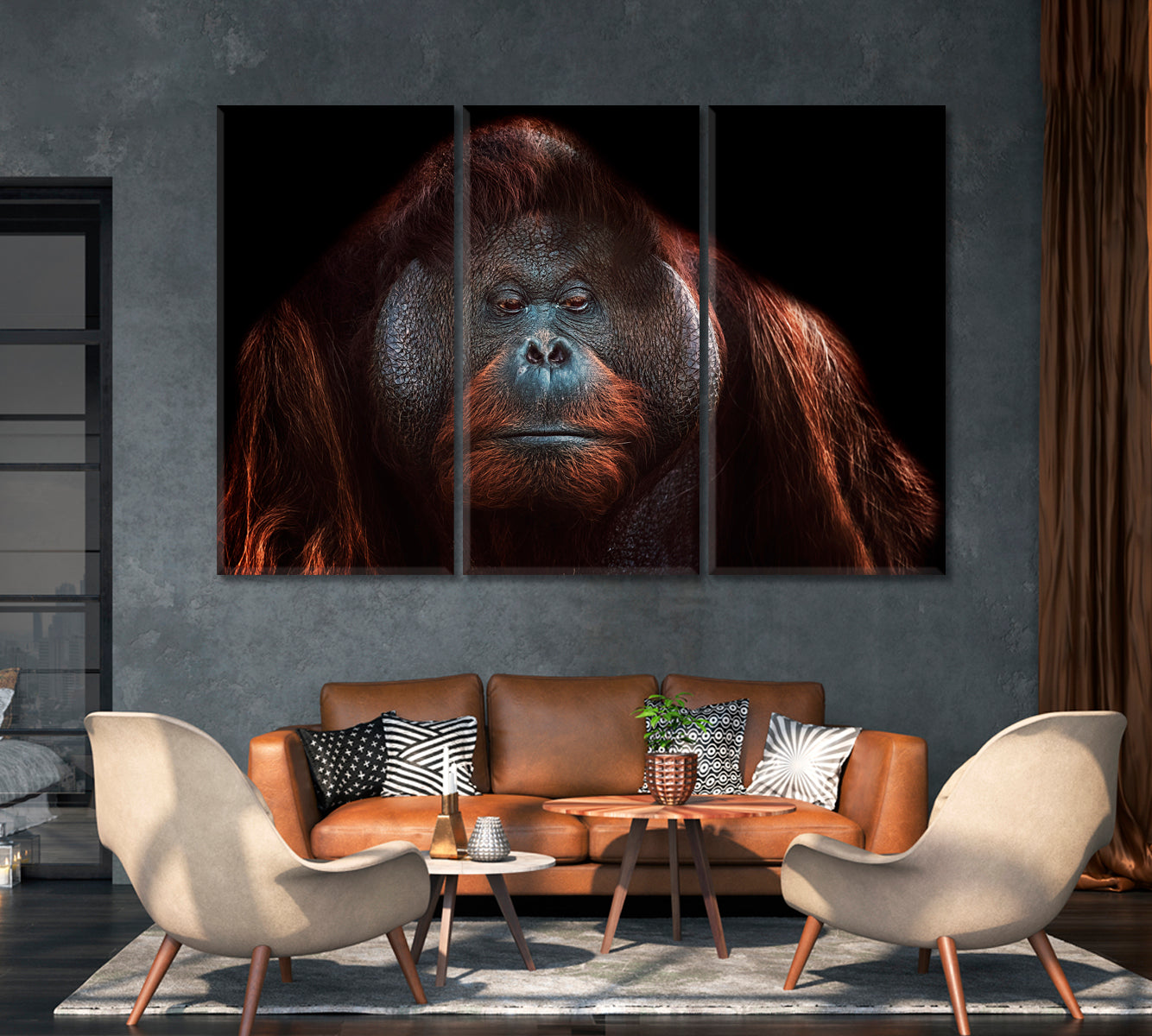 Orangutan Canvas Print-Canvas Print-CetArt-1 Panel-24x16 inches-CetArt