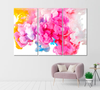 Abstract Multicolored Smoke Canvas Print-Canvas Print-CetArt-1 Panel-24x16 inches-CetArt