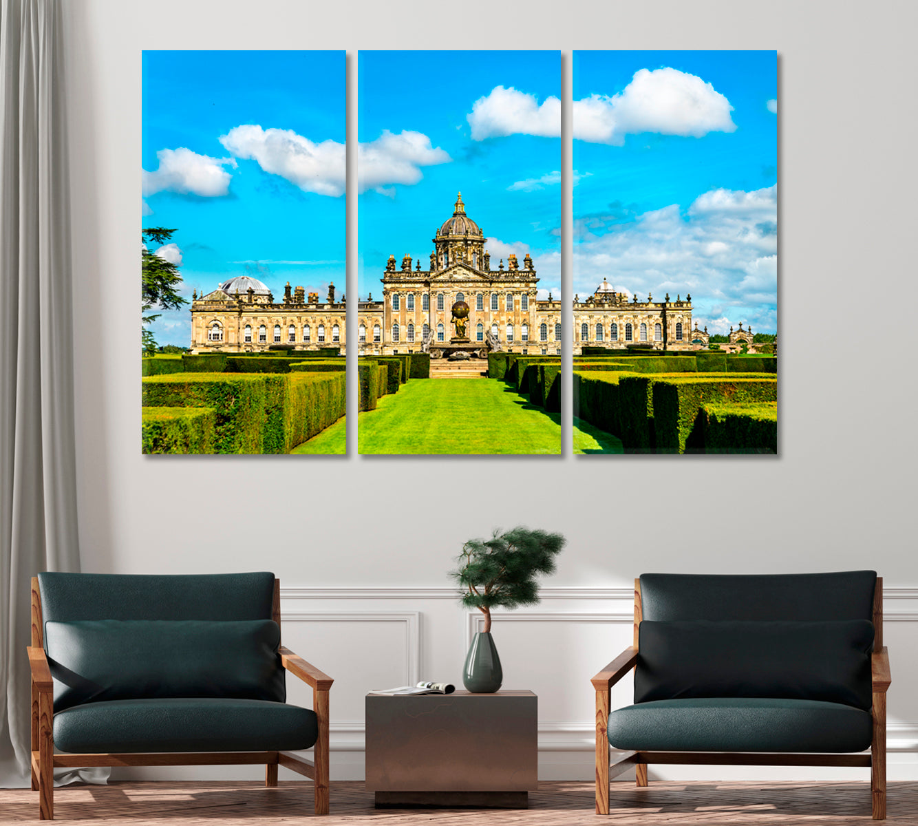 Castle Howard in North Yorkshire England UK Canvas Print-Canvas Print-CetArt-1 Panel-24x16 inches-CetArt