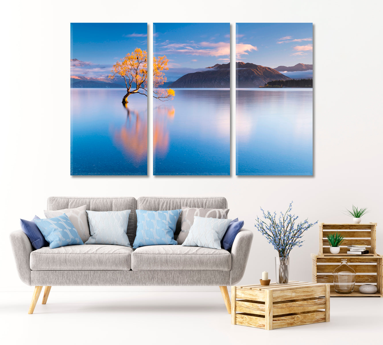 That Wanaka Tree in Autumn New Zealand Canvas Print-Canvas Print-CetArt-1 Panel-24x16 inches-CetArt