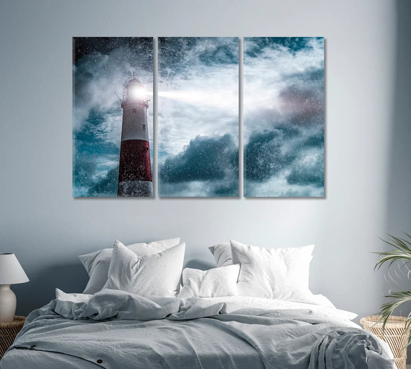 Big lighthouse cutting through a storm—symbol of clarity during high-pressure projects.