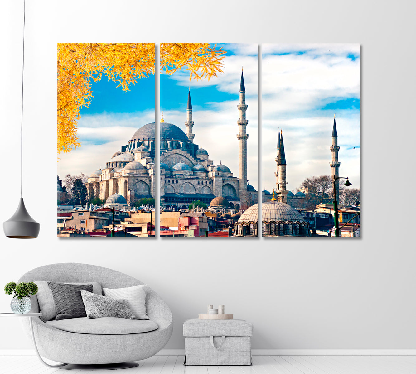 Suleymaniye Mosque Istanbul Turkey Canvas Print-Canvas Print-CetArt-1 Panel-24x16 inches-CetArt