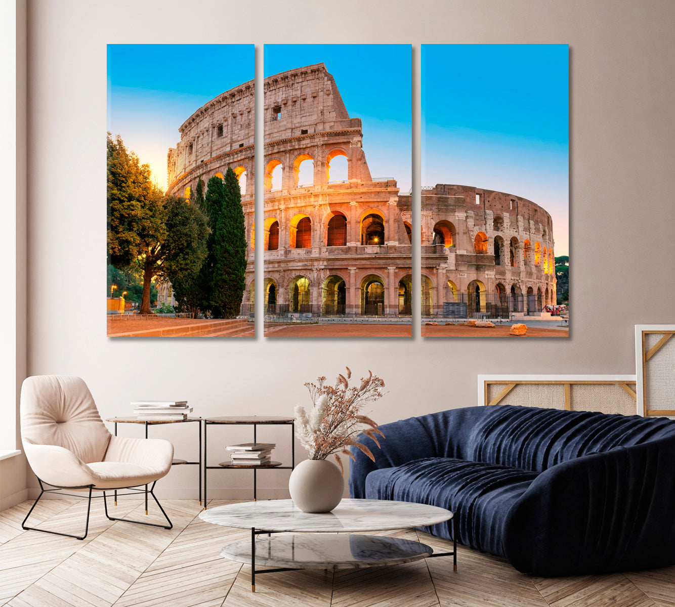 Famous Colosseum in Rome Italy Canvas Print-Canvas Print-CetArt-1 Panel-24x16 inches-CetArt