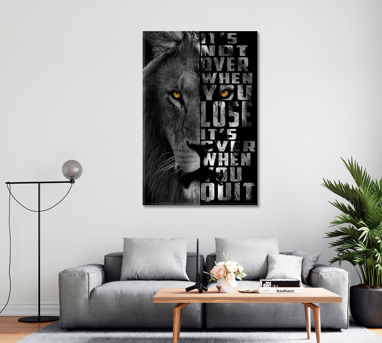 Lion Canvas Print-Canvas Print-CetArt-1 panel-16x24 inches-CetArt