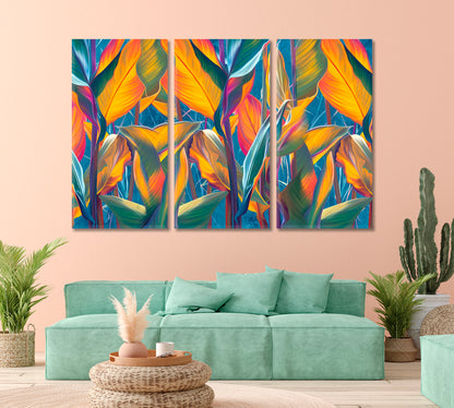 Beautiful Exotic Tropical Leaves Canvas Print-Canvas Print-CetArt-1 Panel-24x16 inches-CetArt