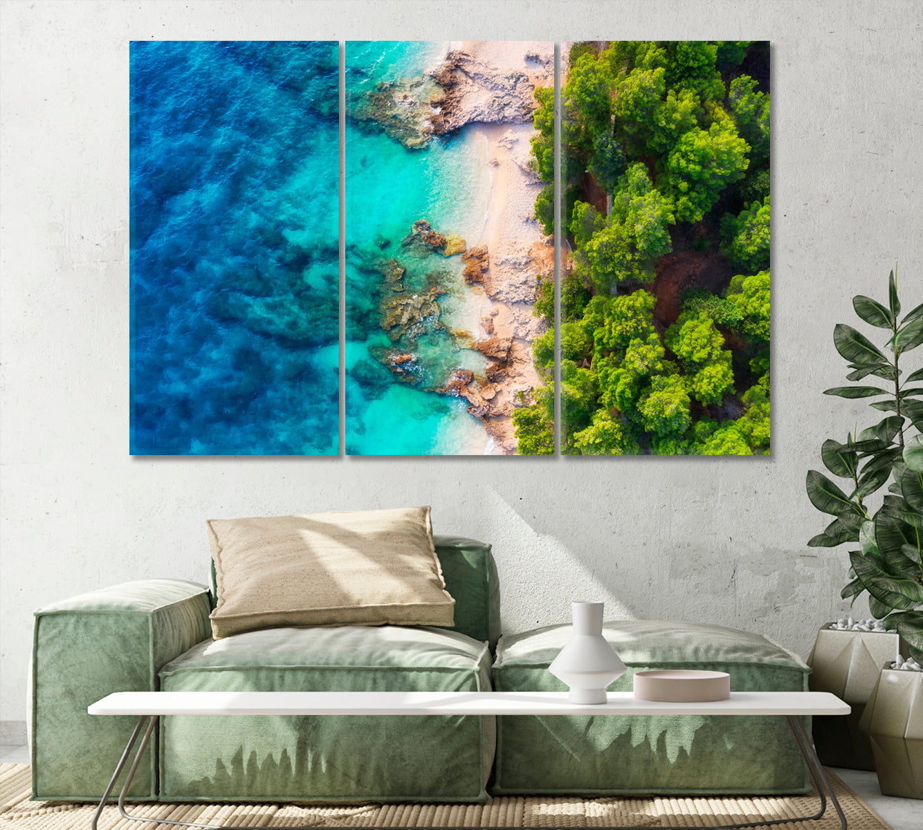 Croatia's Turquoise Coast Canvas Print-Canvas Print-CetArt-1 Panel-24x16 inches-CetArt