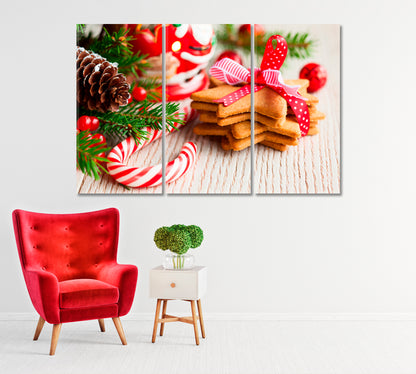 Christmas Cookies Canvas Print-Canvas Print-CetArt-1 Panel-24x16 inches-CetArt