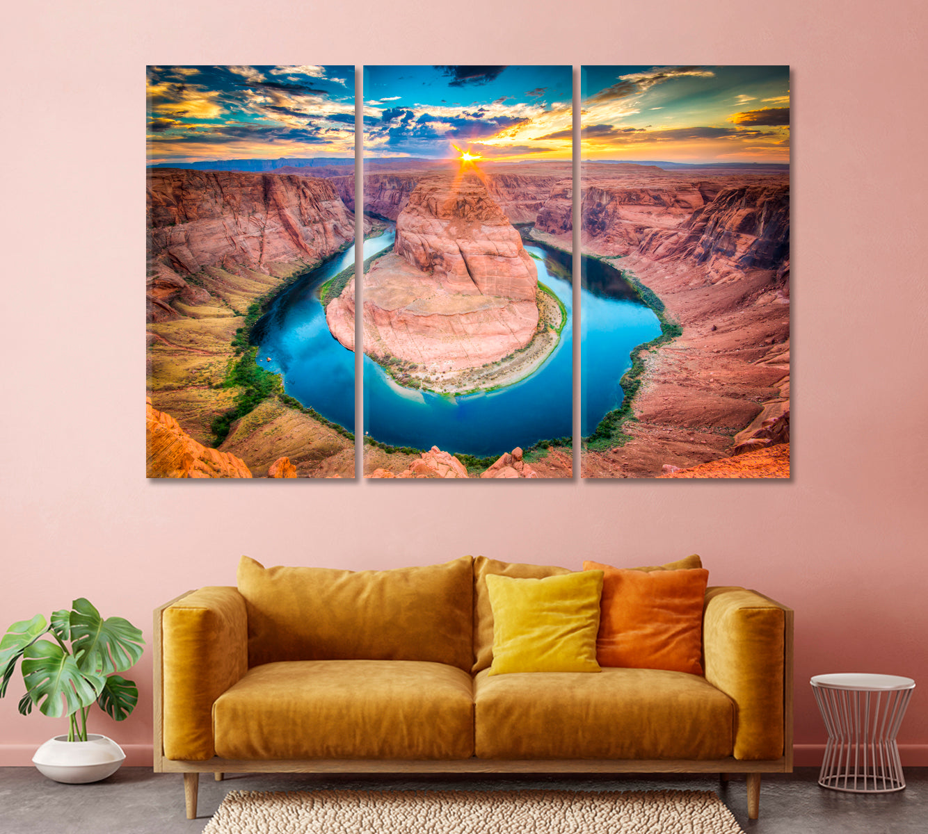 Horseshoe Bend Arizona Canvas Print-Canvas Print-CetArt-1 Panel-24x16 inches-CetArt