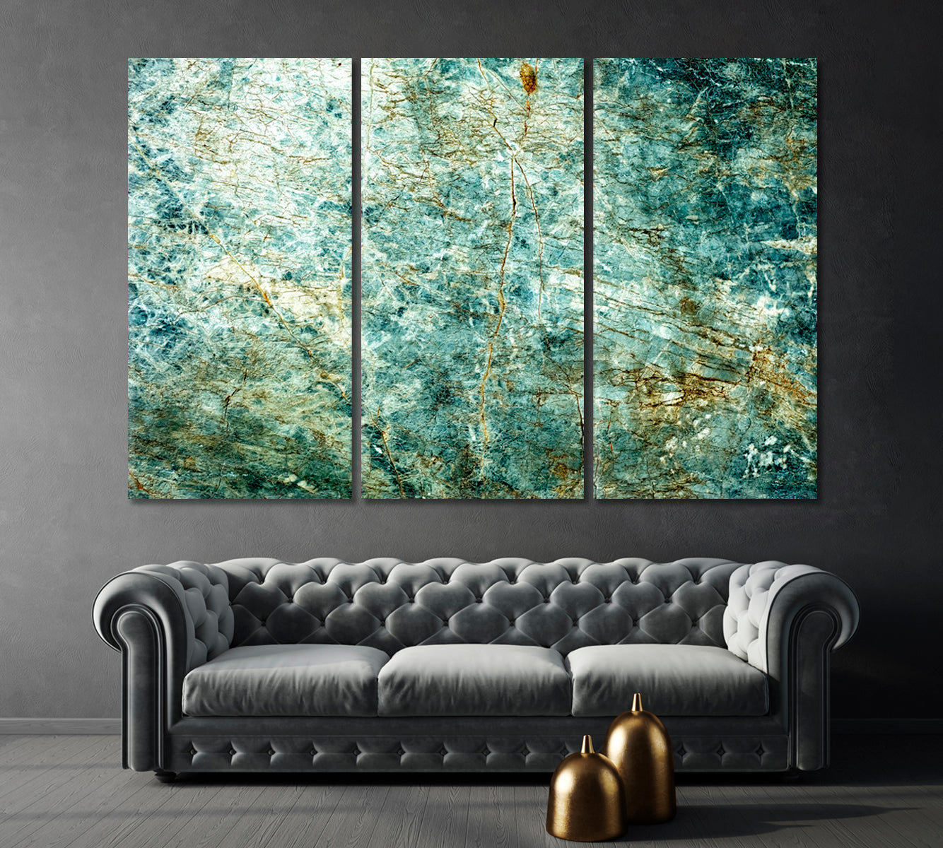 Abstract Old Stone Wall with Cracks Canvas Print-Canvas Print-CetArt-1 Panel-24x16 inches-CetArt