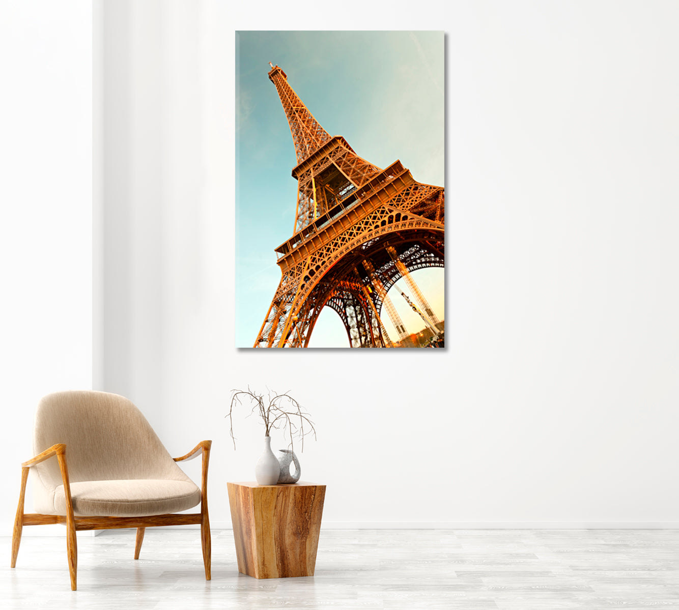 Eiffel Tower Paris Canvas Print-Canvas Print-CetArt-1 panel-16x24 inches-CetArt