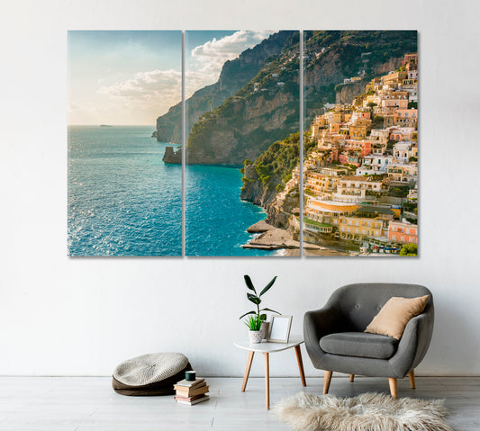 Amalfi Coast Italy Canvas Print-Canvas Print-CetArt-1 Panel-24x16 inches-CetArt