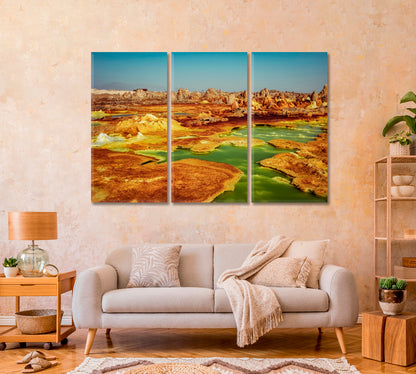 Dallol Danakil Depression Ethiopia Canvas Print-Canvas Print-CetArt-1 Panel-24x16 inches-CetArt