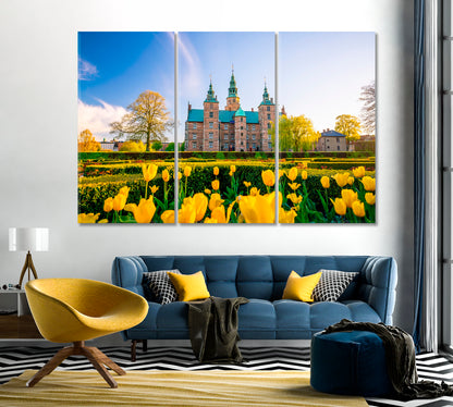 Rosenborg Castle Copenhagen Denmark Canvas Print-Canvas Print-CetArt-1 Panel-24x16 inches-CetArt