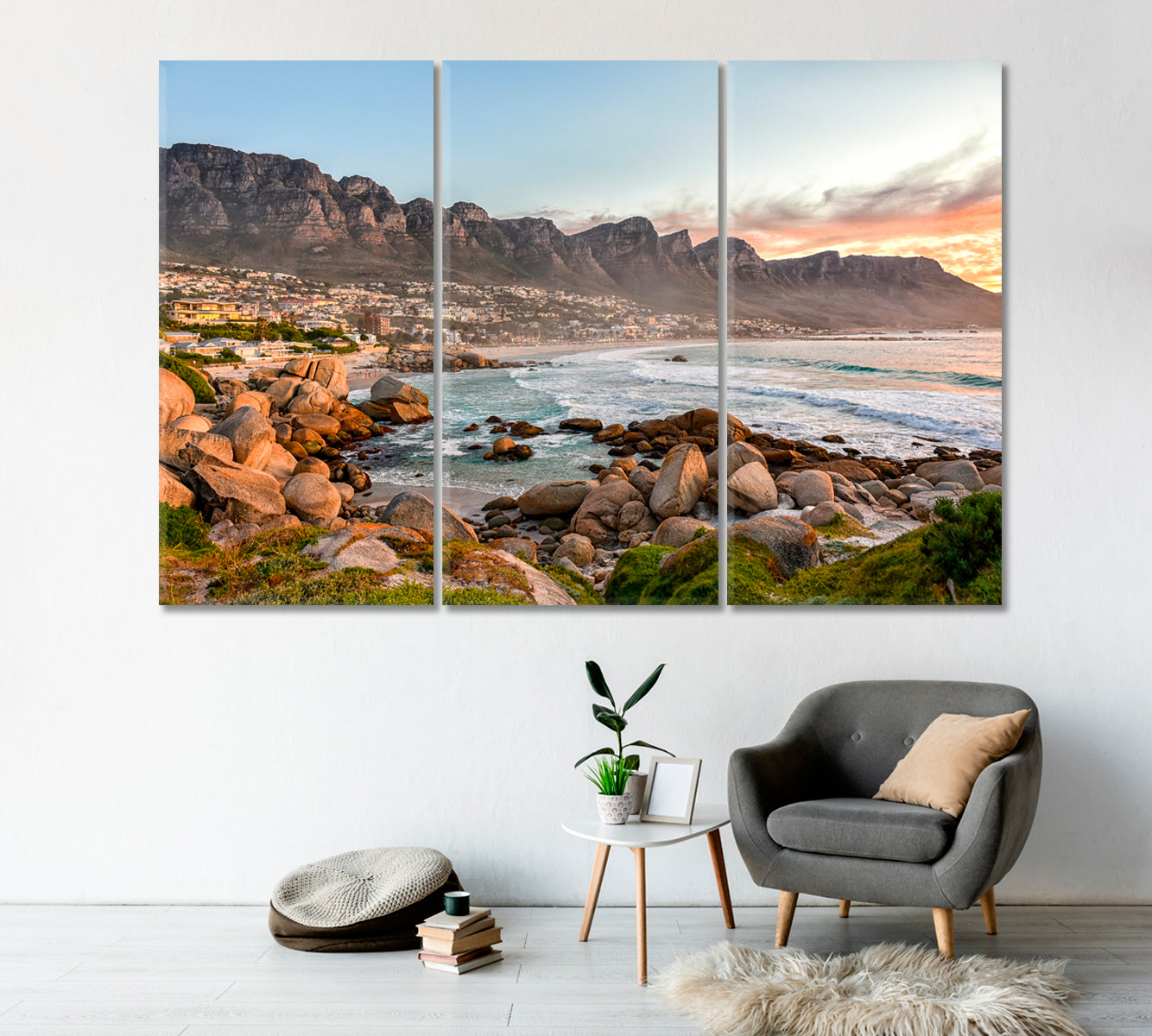 Camps Bay Beach South Africa Canvas Print-Canvas Print-CetArt-1 Panel-24x16 inches-CetArt