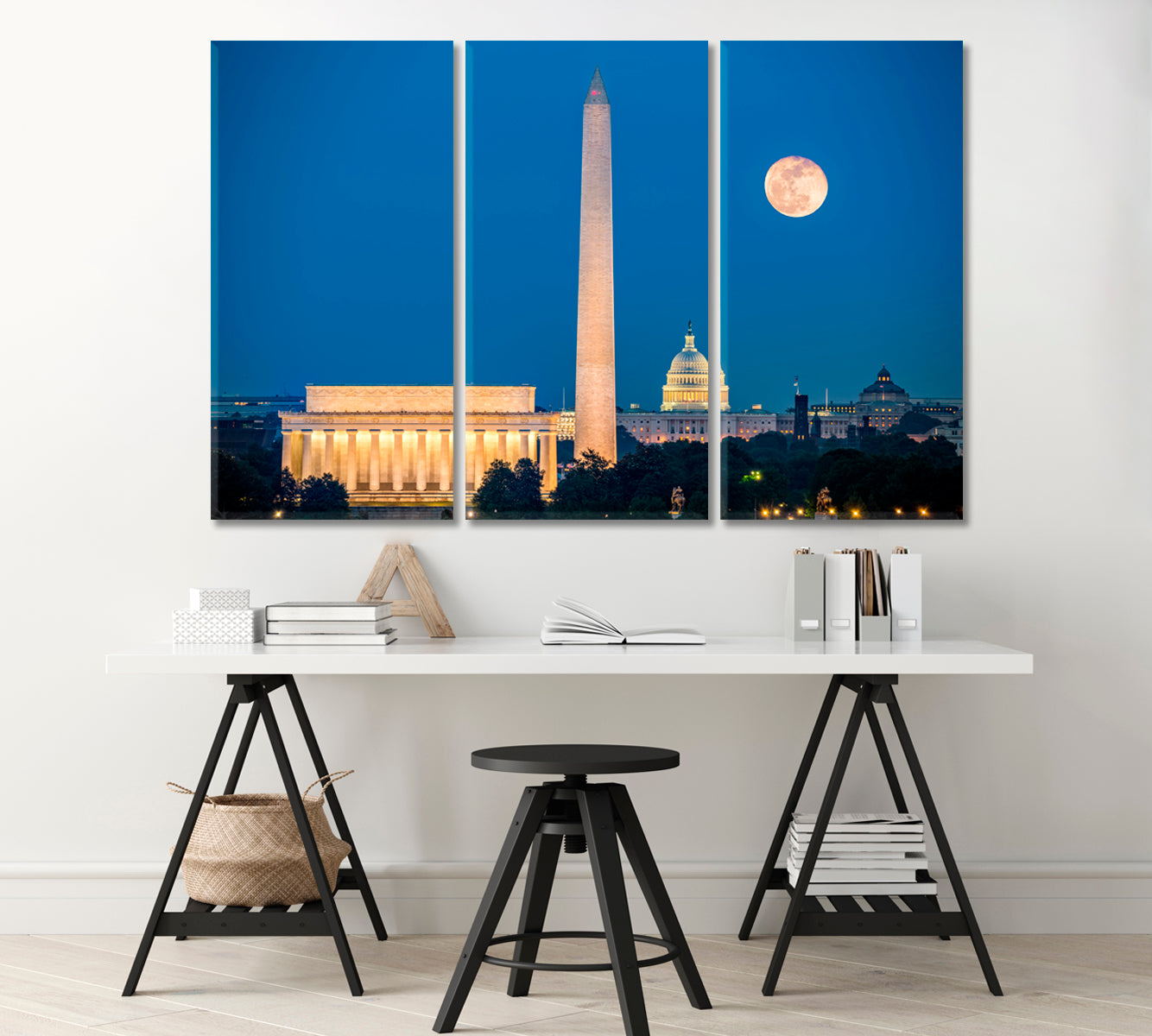 Washington Monument USA Canvas Print-Canvas Print-CetArt-1 Panel-24x16 inches-CetArt