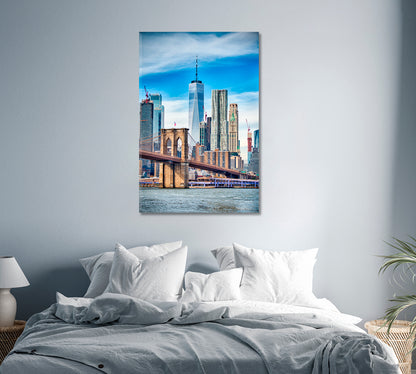 Lower Manhattan New York City Canvas Print-Canvas Print-CetArt-1 panel-16x24 inches-CetArt