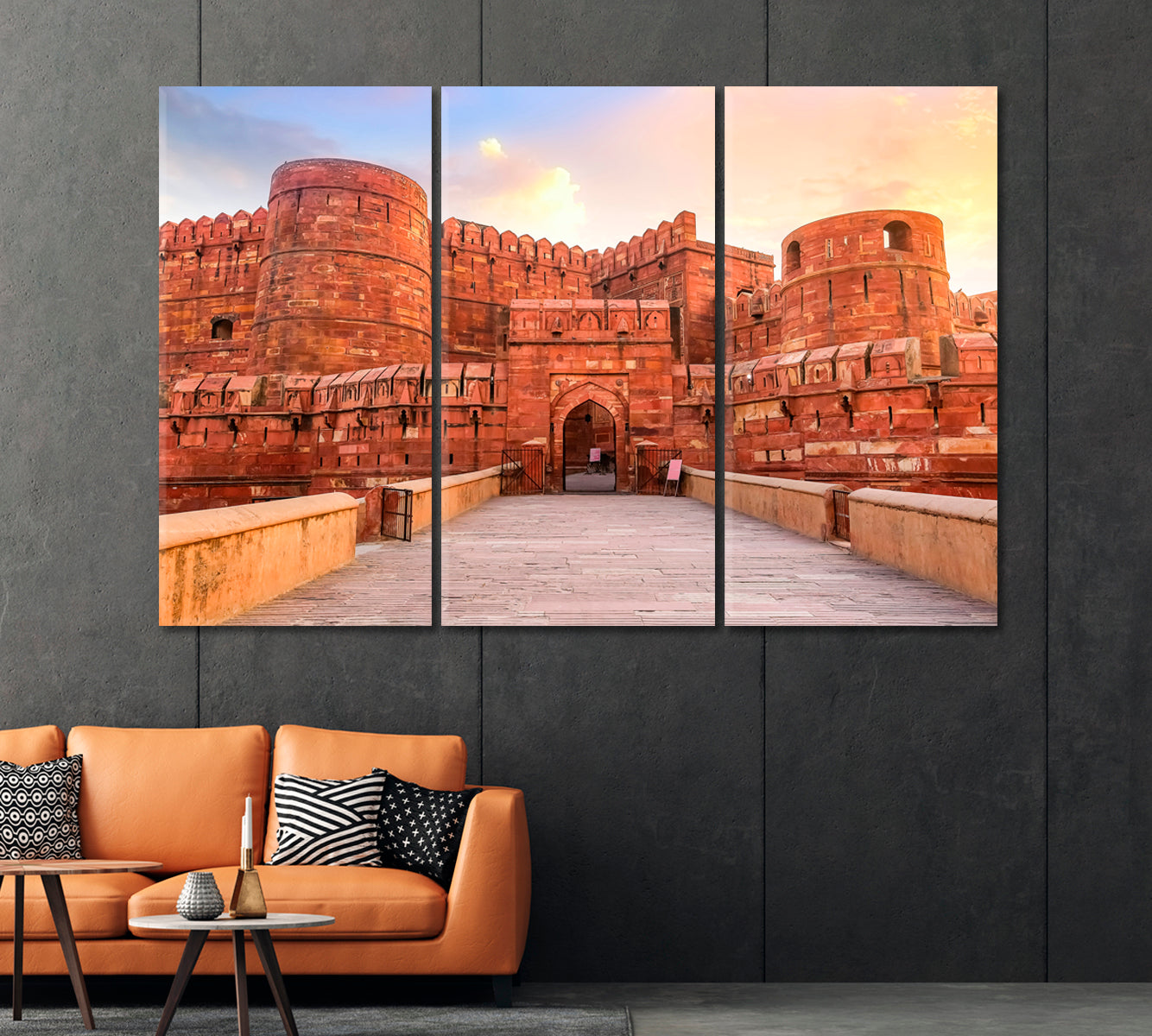 Agra Fort India Canvas Print-Canvas Print-CetArt-1 Panel-24x16 inches-CetArt