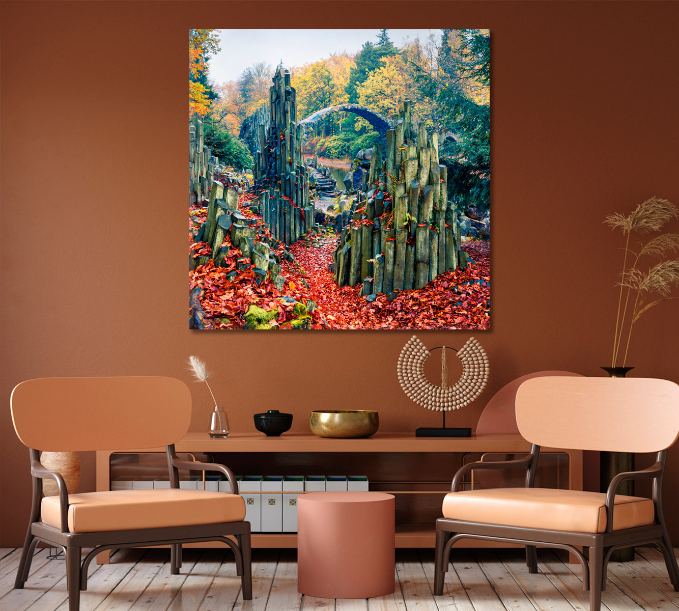 Azalea and Rhododendron Park Kromlau Germany Canvas Print-Canvas Print-CetArt-1 panel-12x12 inches-CetArt