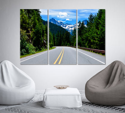 Road to North Cascades National Park Washington State Canvas Print-Canvas Print-CetArt-1 Panel-24x16 inches-CetArt