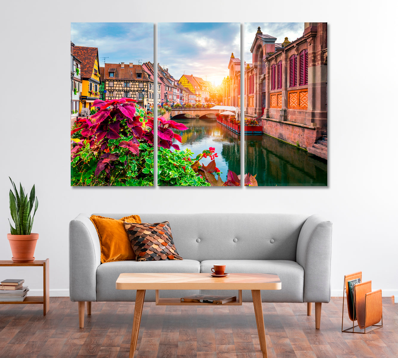 Little Venice Colmar Alsace France Canvas Print-Canvas Print-CetArt-1 Panel-24x16 inches-CetArt