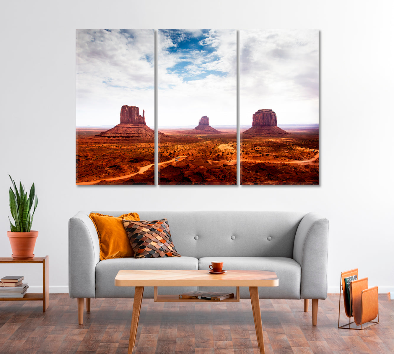 Monument Valley Navajo Tribal Park Desert USA Canvas Print-Canvas Print-CetArt-1 Panel-24x16 inches-CetArt