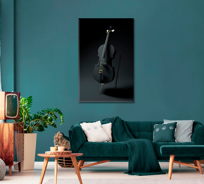 Black Violin Canvas Print-Canvas Print-CetArt-1 panel-16x24 inches-CetArt