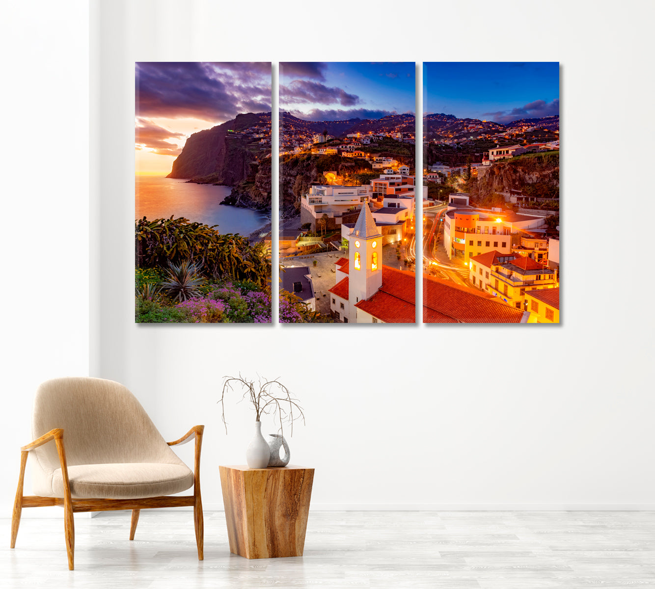 Camara de Lobos Madeira Island Portugal Canvas Print-Canvas Print-CetArt-1 Panel-24x16 inches-CetArt