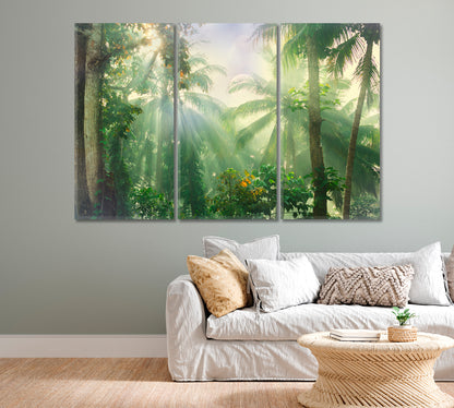 Beautiful Tropical Jungle Canvas Print-Canvas Print-CetArt-1 Panel-24x16 inches-CetArt