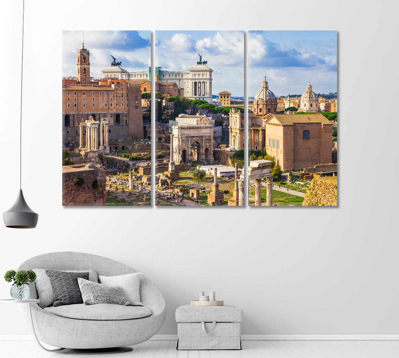 Roman Forums Canvas Print-Canvas Print-CetArt-1 Panel-24x16 inches-CetArt