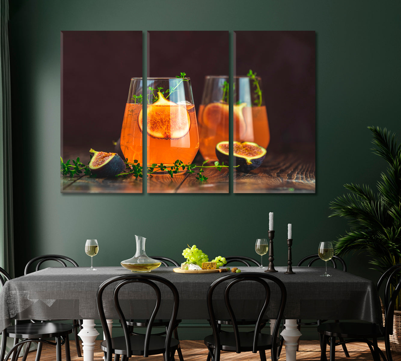 Summer Juice and Figs Canvas Print-Canvas Print-CetArt-1 Panel-24x16 inches-CetArt