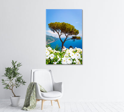 Amalfi Coast Ravello Villa Rufolo Canvas Print-Canvas Print-CetArt-1 panel-16x24 inches-CetArt