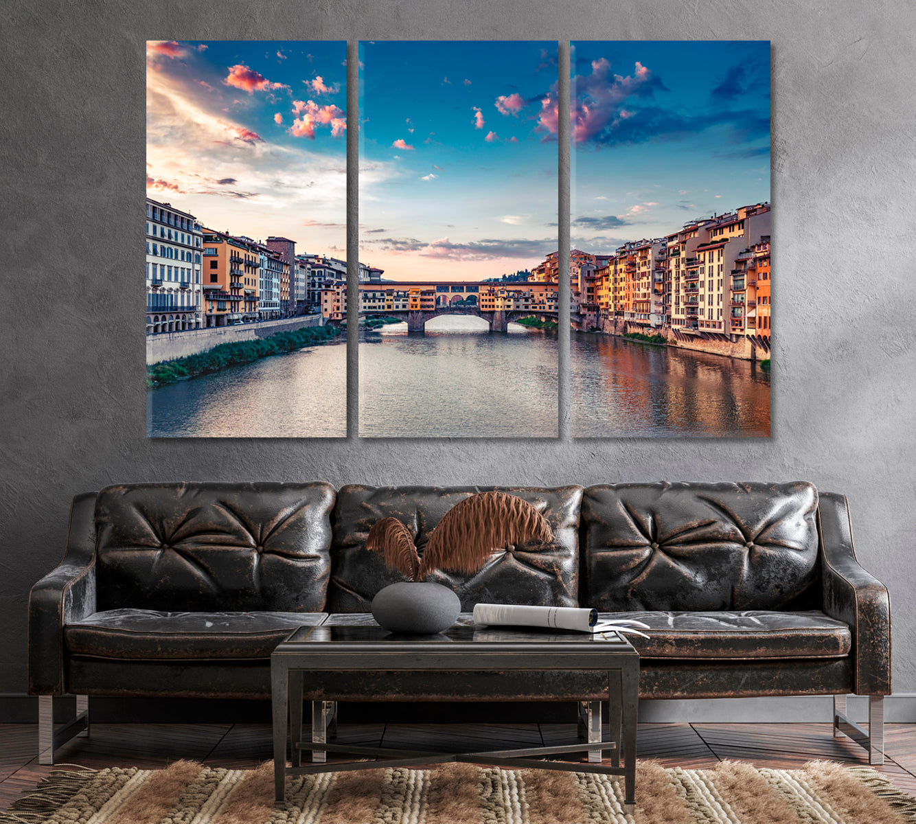 Ponte Vecchio Florence Italy Canvas Print-Canvas Print-CetArt-1 Panel-24x16 inches-CetArt