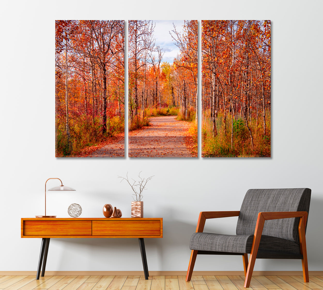 Beautiful Autumn Forest Alberta Canvas Print-Canvas Print-CetArt-1 Panel-24x16 inches-CetArt