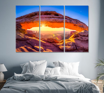 Sunrise at Mesa Arch Canyonlands National Park Utah Canvas Print-Canvas Print-CetArt-1 Panel-24x16 inches-CetArt