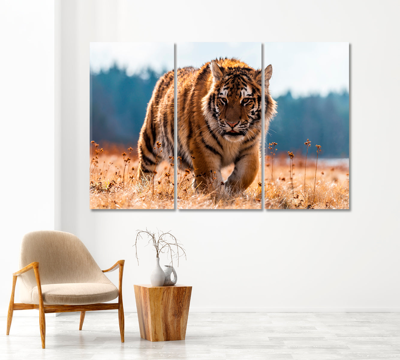 Siberian Tiger Canvas Print-Canvas Print-CetArt-1 Panel-24x16 inches-CetArt