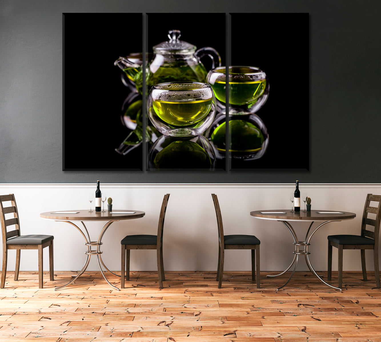 Fresh Green Tea Canvas Print-Canvas Print-CetArt-1 Panel-24x16 inches-CetArt