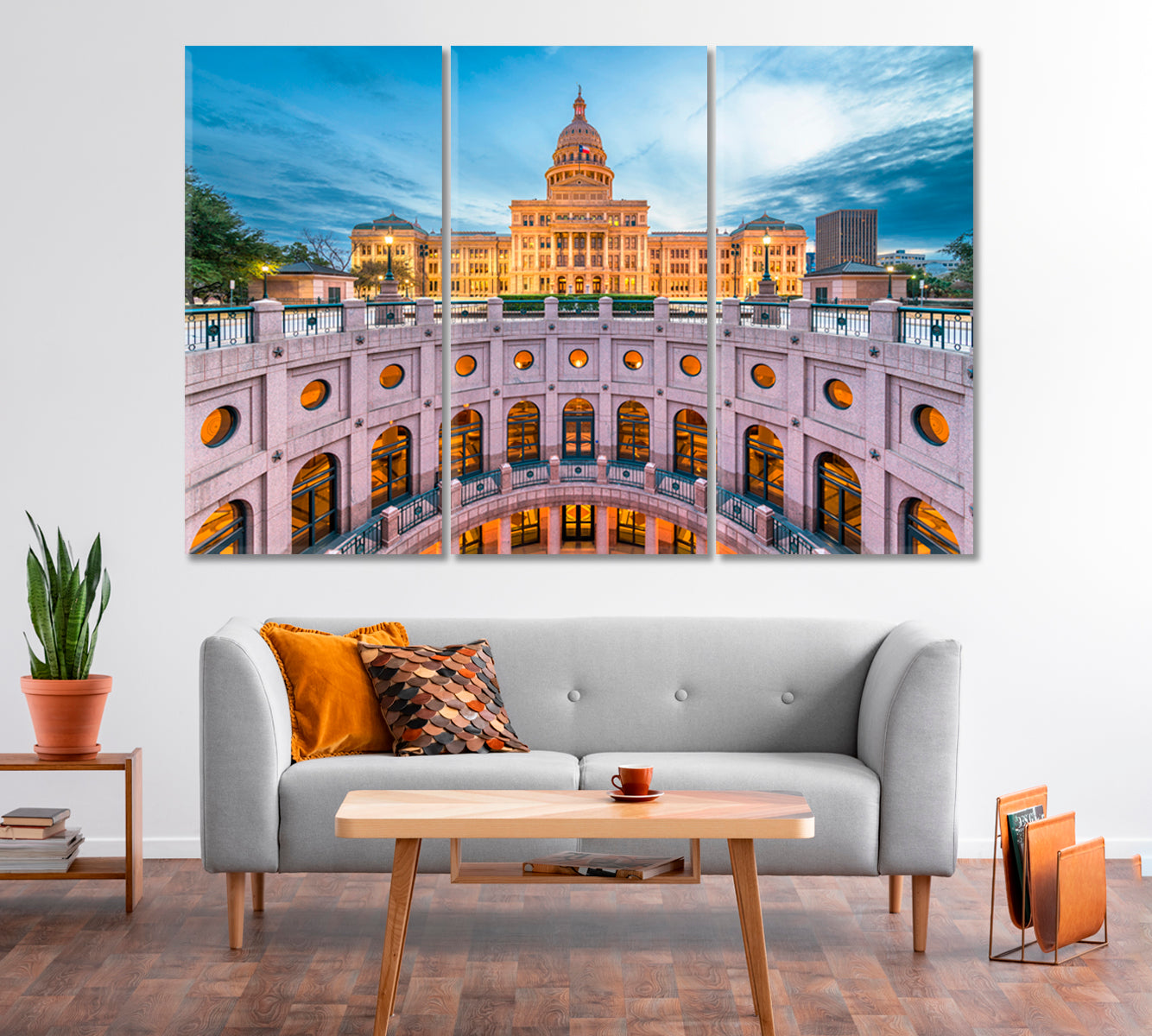 Texas State Capitol in Austin USA Canvas Print-Canvas Print-CetArt-1 Panel-24x16 inches-CetArt