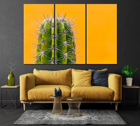 Cactus With Sharp Thorns Canvas Print-Canvas Print-CetArt-1 Panel-24x16 inches-CetArt
