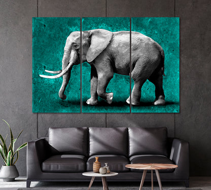 Abstract Elephant Canvas Print-Canvas Print-CetArt-1 Panel-24x16 inches-CetArt