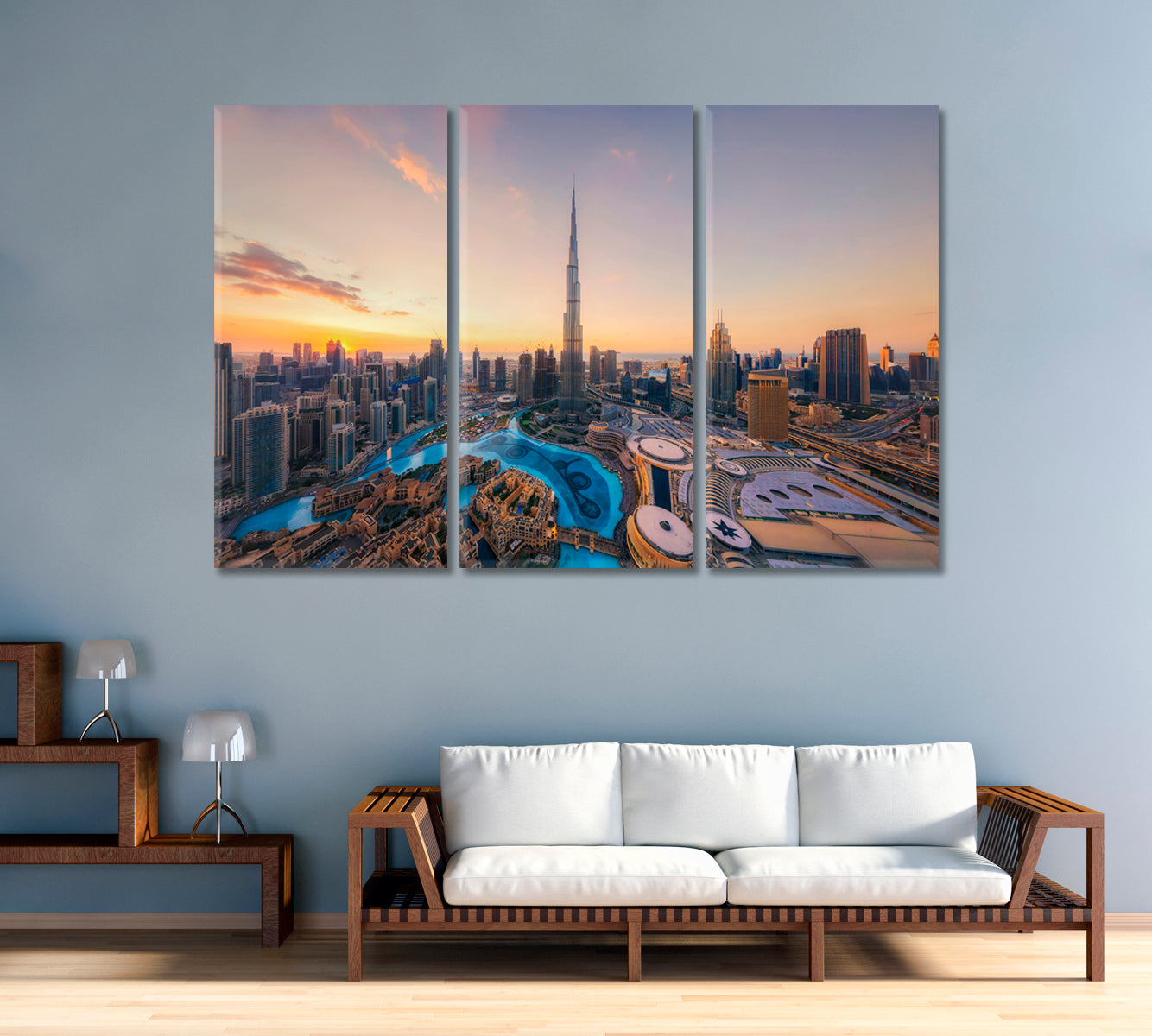 Burj Khalifa in Dubai Downtown Skyline United Arab Emirates Canvas Print-Canvas Print-CetArt-1 Panel-24x16 inches-CetArt