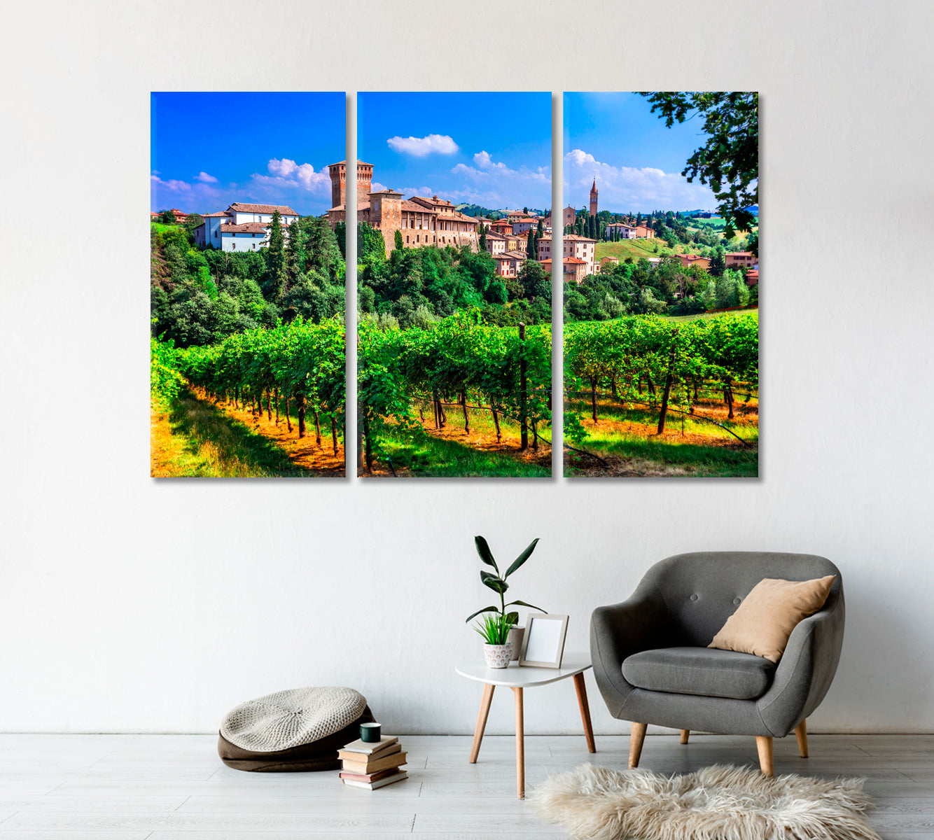 Medieval Castles in Italy Emilia Romagna Canvas Print-Canvas Print-CetArt-1 Panel-24x16 inches-CetArt