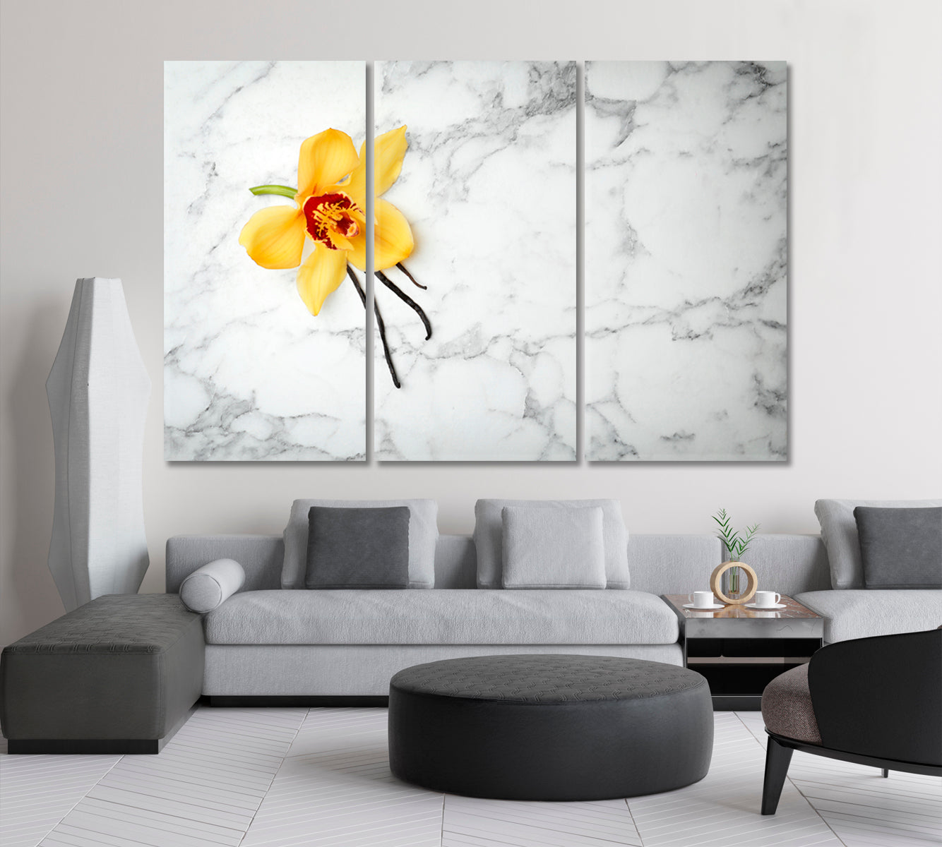 Tender Vanilla Flower Canvas Print-Canvas Print-CetArt-1 Panel-24x16 inches-CetArt