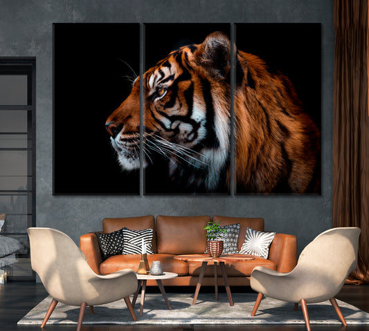 Sumatran Tiger Canvas Print-Canvas Print-CetArt-1 Panel-24x16 inches-CetArt