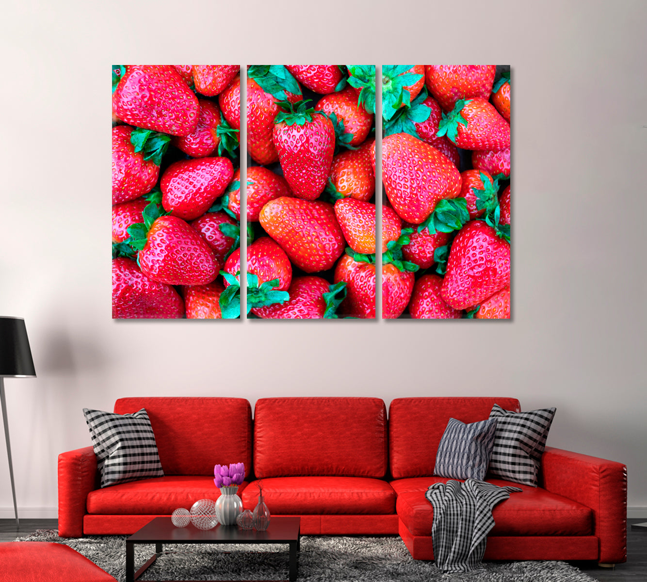 Sweet Ripe Strawberry Canvas Print-Canvas Print-CetArt-1 Panel-24x16 inches-CetArt