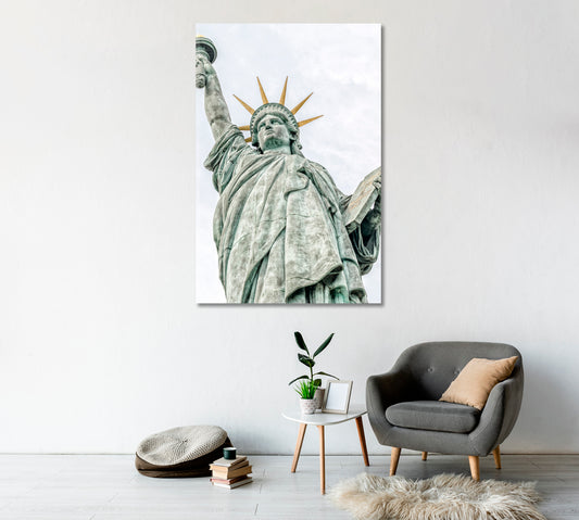 Statue of Liberty Paris Close Up Canvas Print-Canvas Print-CetArt-1 panel-16x24 inches-CetArt