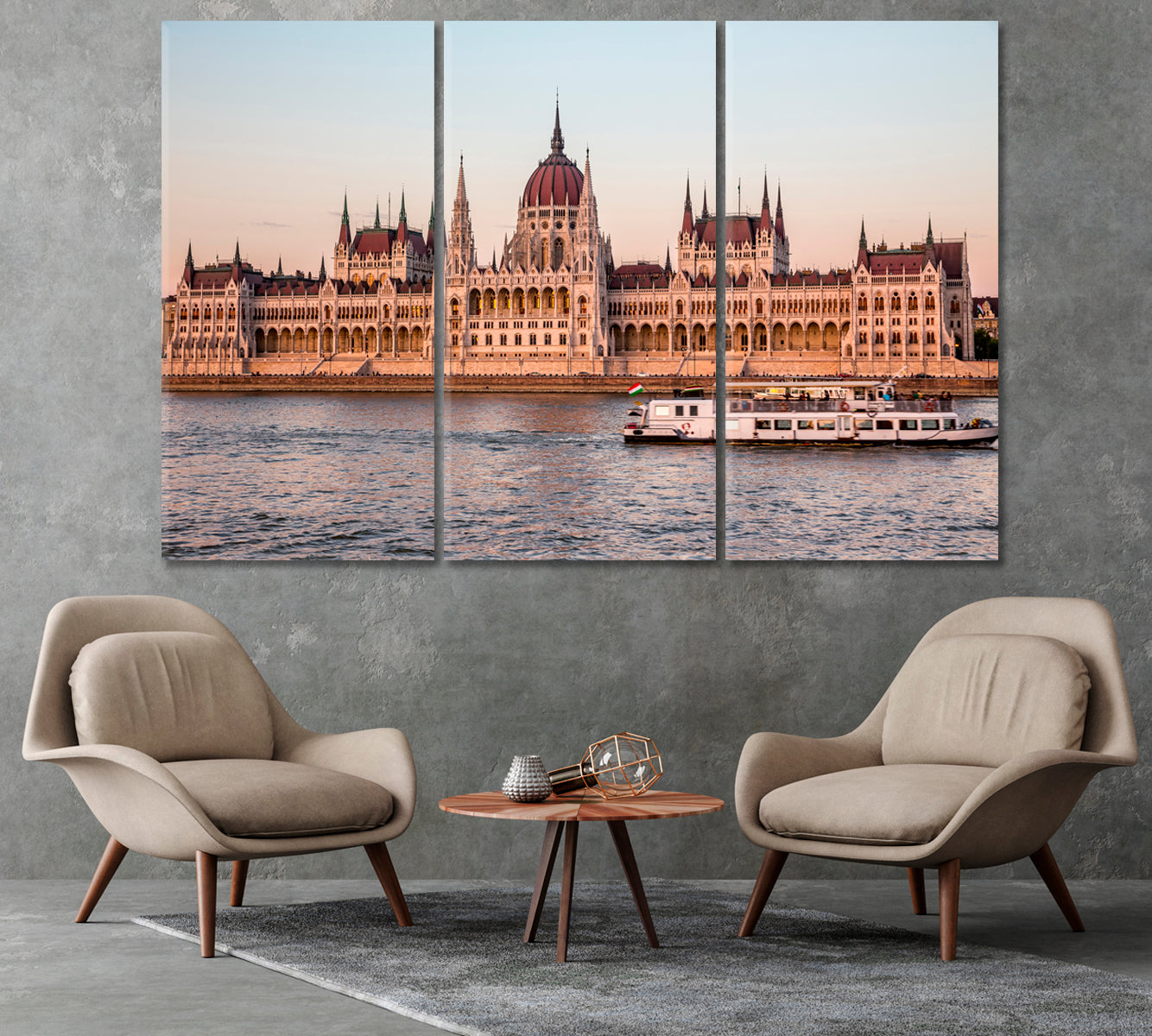 Parliament in Budapest Hungary Canvas Print-Canvas Print-CetArt-1 Panel-24x16 inches-CetArt