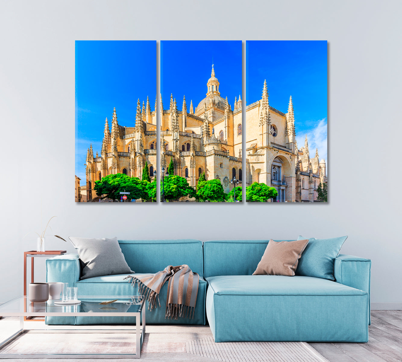 Cathedral de Santa Maria de Segovia Spain Canvas Print-Canvas Print-CetArt-1 Panel-24x16 inches-CetArt