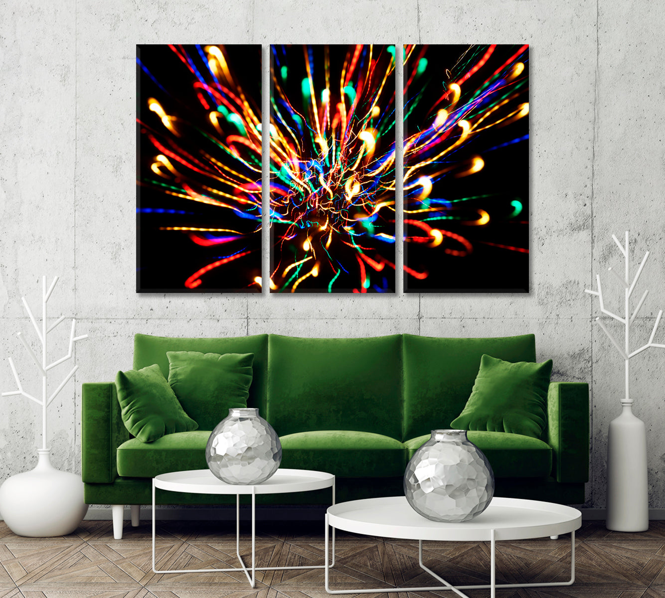 Colorful Lights Canvas Print-Canvas Print-CetArt-1 Panel-24x16 inches-CetArt